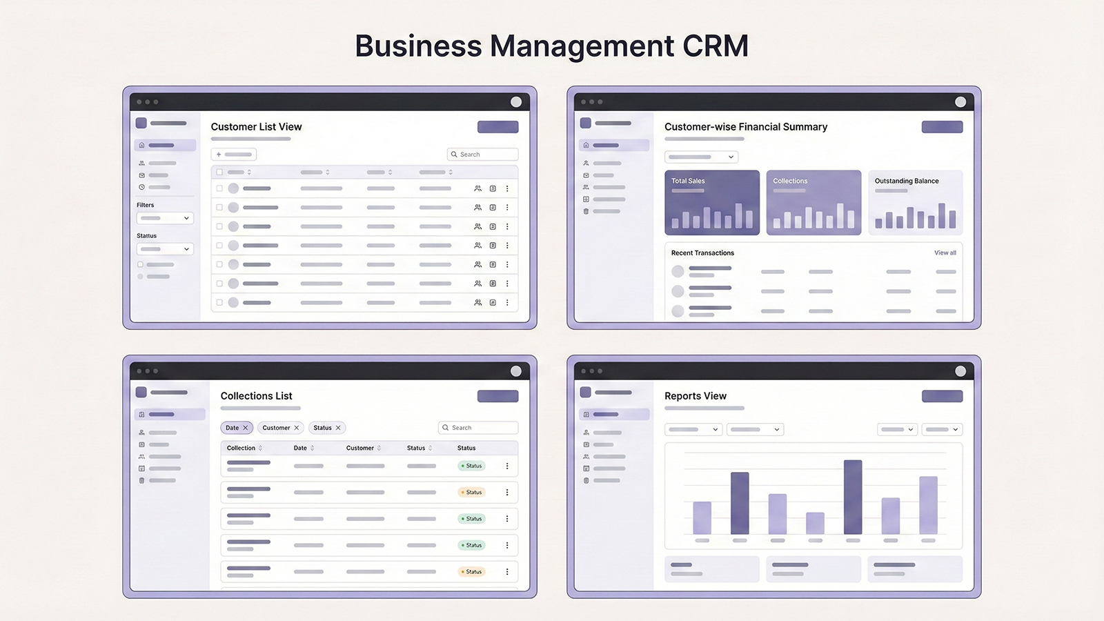 CRM Operational Screens